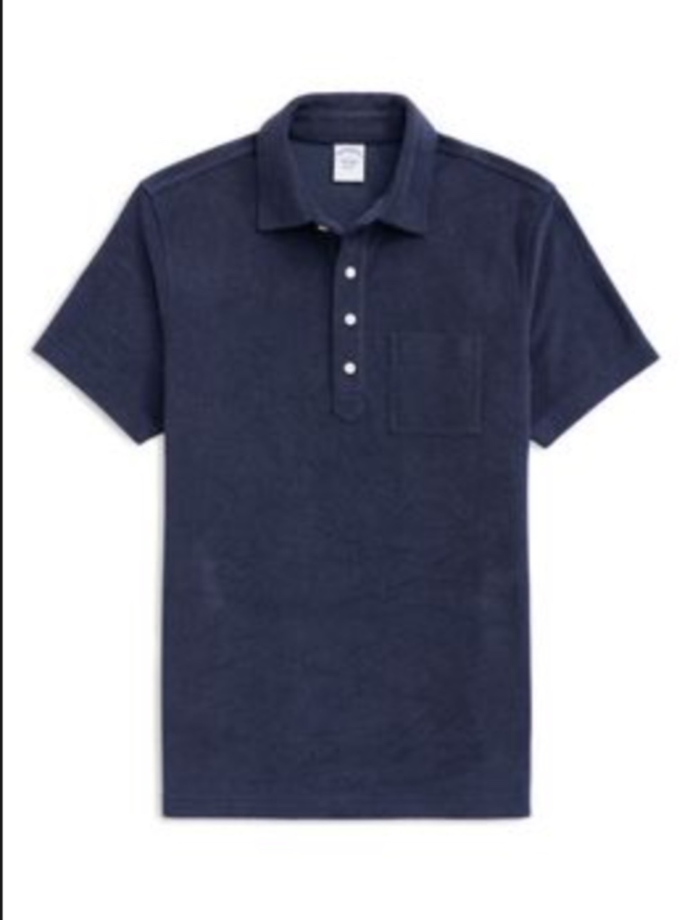 Brooks Brother Men's Terry Polo Navy